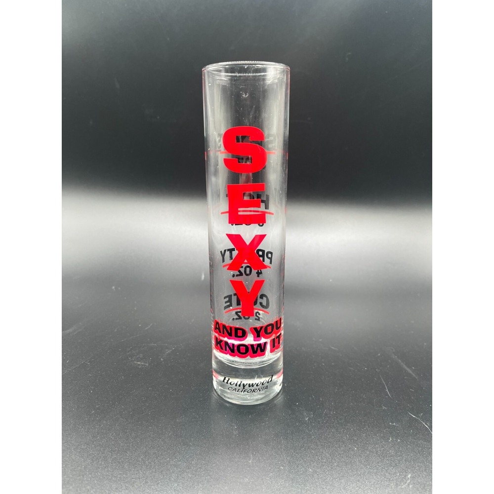 Hollywood CA‎ Beer Goggle Shot Glass 7.5" Tall